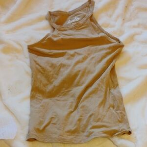 Veto Women's High Neck Tank Top in Tan